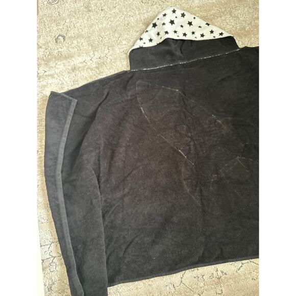 Boogie Baby Black blast off luxury hooded towel made in the USA - Picture 4 of 6